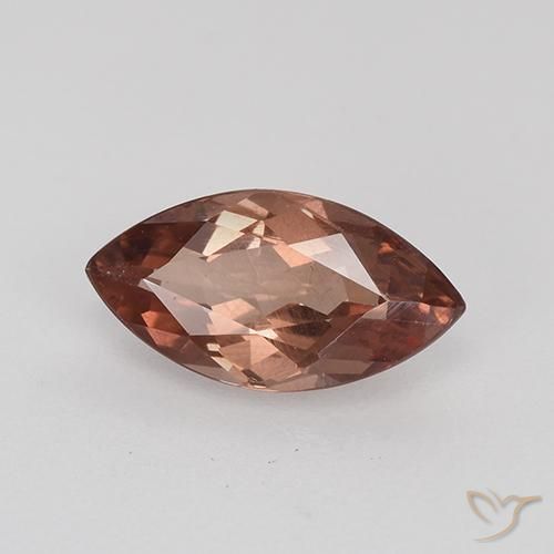 granate malayo Rojo ladrillo natural de 0.87 ct, Marquesa, VS