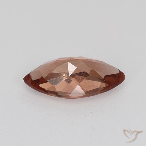 granate malayo Rojo ladrillo natural de 0.87 ct, Marquesa, VS