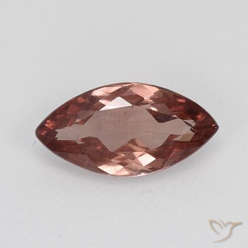 0.90ct Natural Rojo oscuro granate malayo, Marquesa, VS-SI