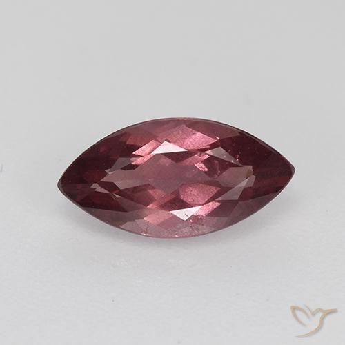 1.06ct Natural Rojo oscuro medio granate malayo, Marquesa, VS-SI