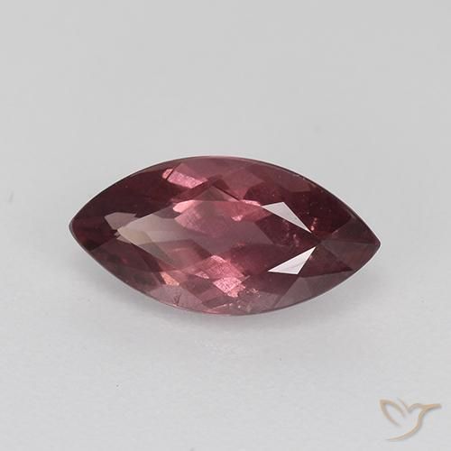 granate malayo Rojo oscuro medio natural de 1.06 ct, Marquesa, VS-SI