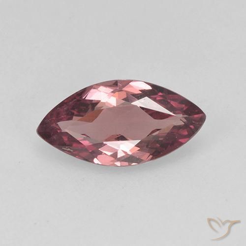 granate malayo Rojo oscuro natural de 0.78 ct, Marquesa, VS
