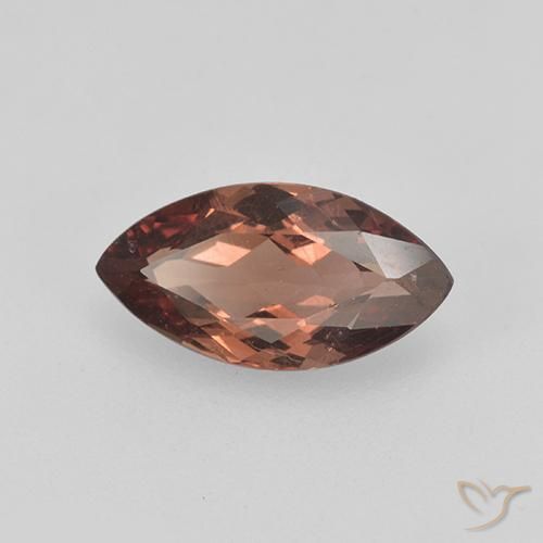 granate malayo Marrón cálido natural de 1.26 ct, Marquesa, VS
