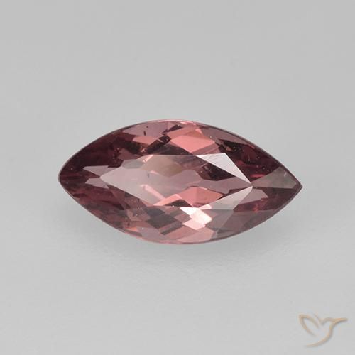 granate malayo Rojo medio natural de 1.29 ct, Marquesa, VS