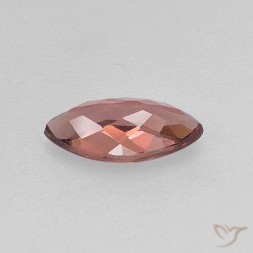 granate malayo Rojo ladrillo claro natural de 0.92 ct, Marquesa, VS