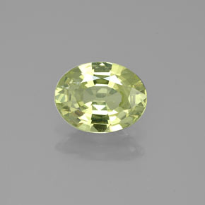 Granate de malí verde natural de 1,25 ct, corte óvalo, VS