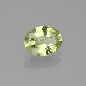 Granate de malí verde natural de 1,25 ct, corte óvalo, VS