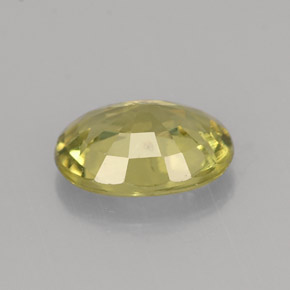 Granate de malí verde amarillento natural de 1,42 ct, corte óvalo, VS