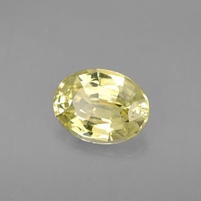 Granate de malí verde natural de 1,35 ct, corte óvalo, VS