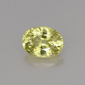 Granate de malí verde natural de 1,15 ct, corte óvalo, VS