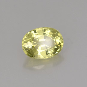 Granate de malí verde natural de 1,15 ct, corte óvalo, VS