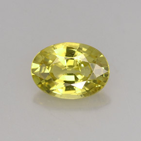 Granate de malí amarillo natural de 1,41 ct, corte óvalo, VS