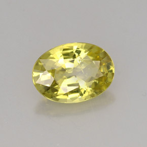 Granate de malí amarillo natural de 1,41 ct, corte óvalo, VS