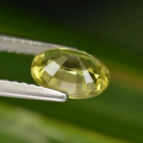 Granate de malí verde natural de 1,25 ct, corte óvalo, VS