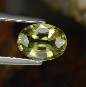 Granate de malí amarillo natural de 1,14 ct, corte óvalo, VVS-VS