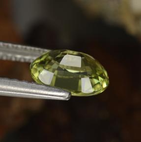 Granate de malí amarillo natural de 1,14 ct, corte óvalo, VVS-VS