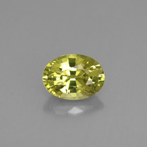 Granate de malí verde amarillento natural de 1,03 ct, corte óvalo, VS