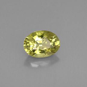 Granate de malí verde amarillento natural de 1,03 ct, corte óvalo, VS