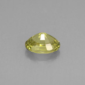 Granate de malí verde amarillento natural de 1,03 ct, corte óvalo, VS
