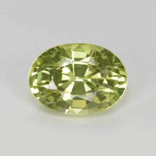 Granate de malí verde natural de 1,10 ct, corte óvalo, VS