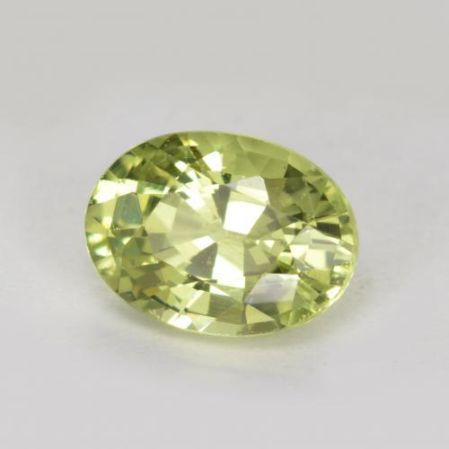 Granate de malí verde natural de 1,10 ct, corte óvalo, VS