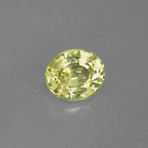 Granate de malí verde natural de 1,27 ct, corte óvalo, VVS-VS