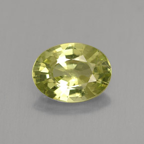 Granate de malí verde natural de 1,34 ct, corte óvalo, VS