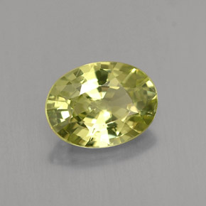 Granate de malí verde natural de 1,34 ct, corte óvalo, VS