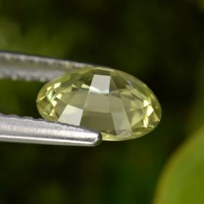 Granate de malí amarillo natural de 1,06 ct, corte óvalo, VS