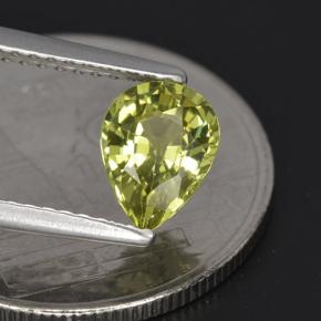 Granate de malí verde natural de 1,00 ct, en forma de pera, VVS-VS