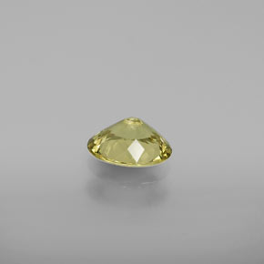 Pequeño granate Verde dorado natural de 0.95 ct, Corte Óvalo, VVS-VS