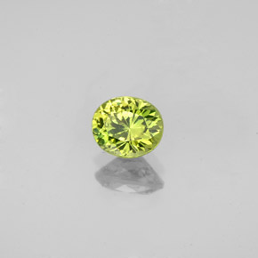 Granate de malí verde natural de 0,79 ct, corte óvalo, VS