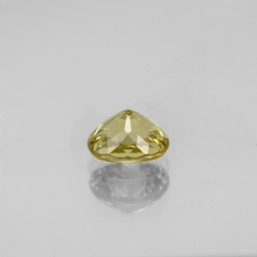 Pequeño granate Dorado verdoso natural de 1.05 ct, Corte Óvalo, VVS