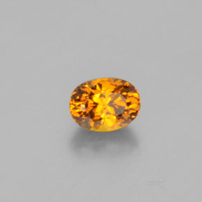Pequeño granate Amarillo verdoso natural de 0.59 ct, Corte Óvalo, VS