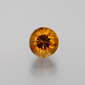 Pequeño granate Amarillo verdoso natural de 1.05 ct, Corte Redondo, VVS