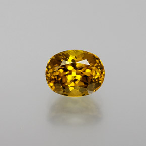 Granate de malí amarillo verdoso natural de 1,35 ct, corte óvalo, VVS