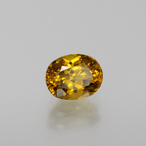 Granate de malí amarillo verdoso natural de 1,35 ct, corte óvalo, VVS