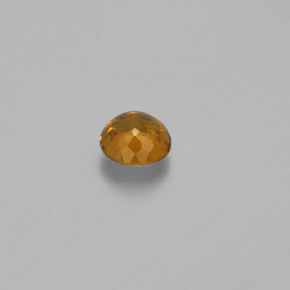 Pequeño granate Dorado verdoso natural de 0.74 ct, Corte Redondo, VVS