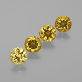 Gemas de granate de malí verde dorado natural de  ct, corte redondo, VVS-VS