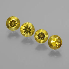 Gemas de granate de malí verde dorado natural de  ct, corte redondo, VVS