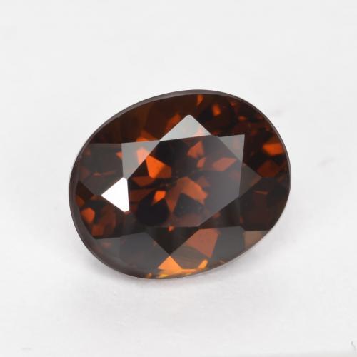 Pequeño granate Marrón jengibre natural de 1.31 ct, Corte Óvalo, VVS-VS