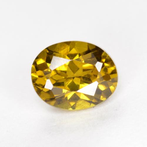 Pequeño granate Dorado marrón natural de 1.00 ct, Corte Óvalo, VVS-VS