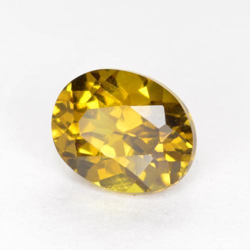 Pequeño granate Dorado marrón natural de 1.00 ct, Corte Óvalo, VVS-VS