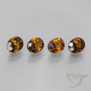 Gemas de Pequeño granate Marrón cálido natural de 4.00 ct, Ovalada, VVS-VS
