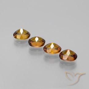Gemas de Pequeño granate Marrón cálido natural de 4.00 ct, Ovalada, VVS-VS
