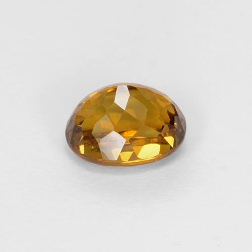 Granate de malí marrón dorado natural de 0,88 ct, corte óvalo, VS