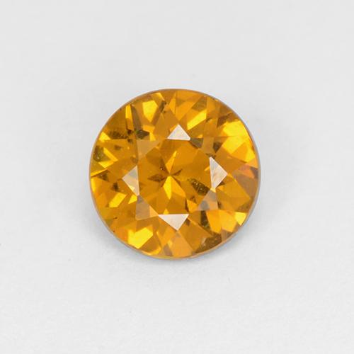 Granate de malí dorado natural de 0,76 ct, corte redondo, VS