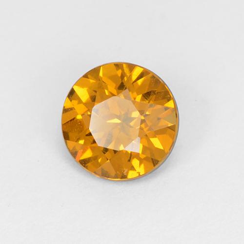 Granate de malí dorado natural de 0,76 ct, corte redondo, VS