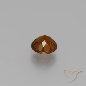 Pequeño granate Marrón jengibre natural de 0.98 ct, Corte Redondo, VVS-VS