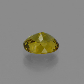 Pequeño granate Verde dorado natural de 0.73 ct, Corte Óvalo, VVS-VS